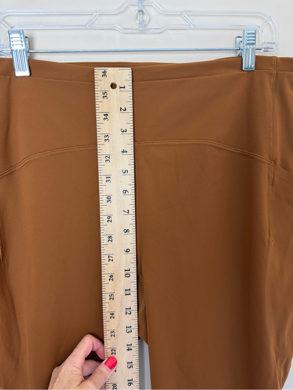 Lululemon Fast and Free High-Rise Tight 28" Nulux Leggings Size 16 Copper Brown - Picture 11 of 11